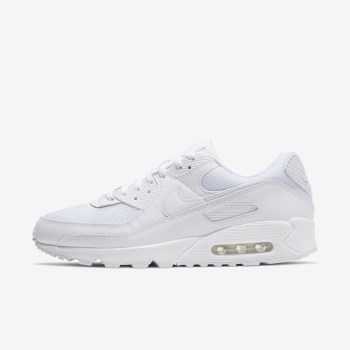 Nike Air Max 90 - Férfi Utcai Cipő - Fehér/Fehér/Szürke/Fehér